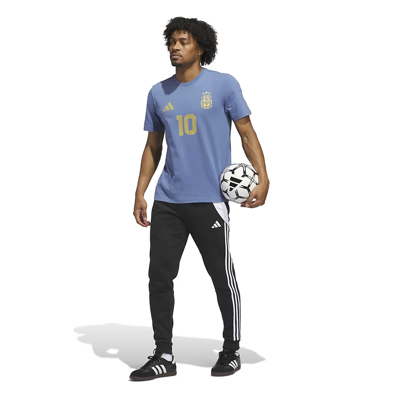Men's adidas Lionel Messi Blue Argentina National Team Name & Number T-Shirt