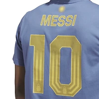 Men's adidas Lionel Messi Blue Argentina National Team Name & Number T-Shirt