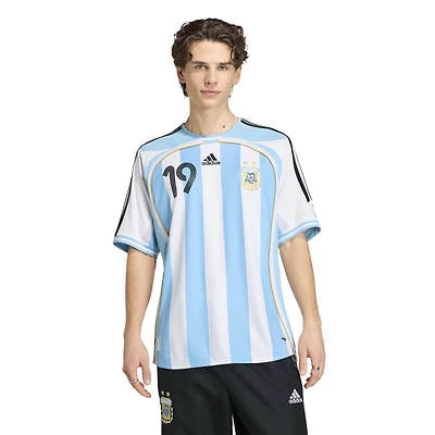 Men's adidas Lionel Messi White Argentina National Team 2006 Bringback  Home Jersey