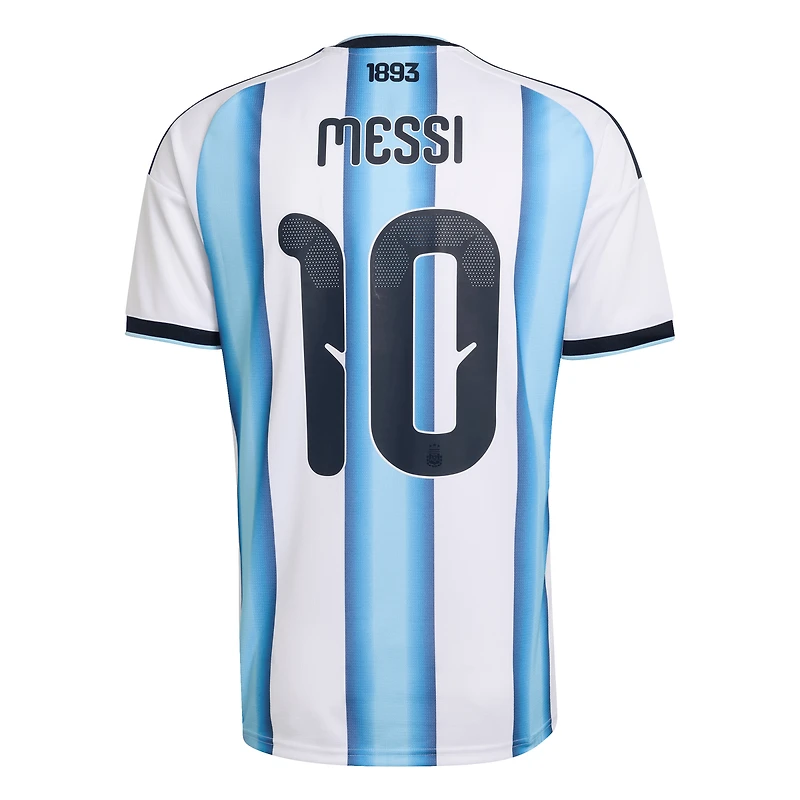 Men's adidas Lionel Messi White Argentina National Team 2026 Home Replica Jersey