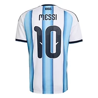 Men's adidas Lionel Messi White Argentina National Team 2026 Home Replica Jersey
