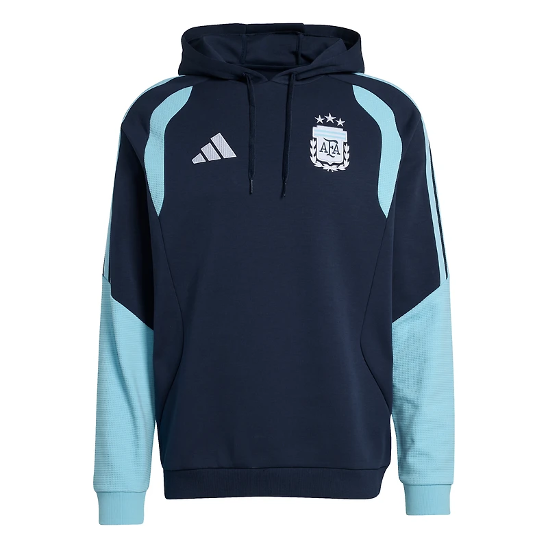 Sweat à capuche adidas Tiro bleu marine pour homme, équipe nationale d'Argentine 2026