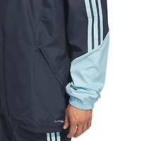 Veste zippée intégrale adidas Tiro bleu marine pour homme, équipe nationale d'Argentine, FIFA x Coupe du Monde 2026