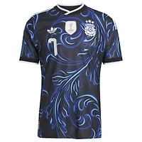 Maillot domicile authentique adidas Rodrigo de Paul blanc l'équipe nationale d'Argentine 2026