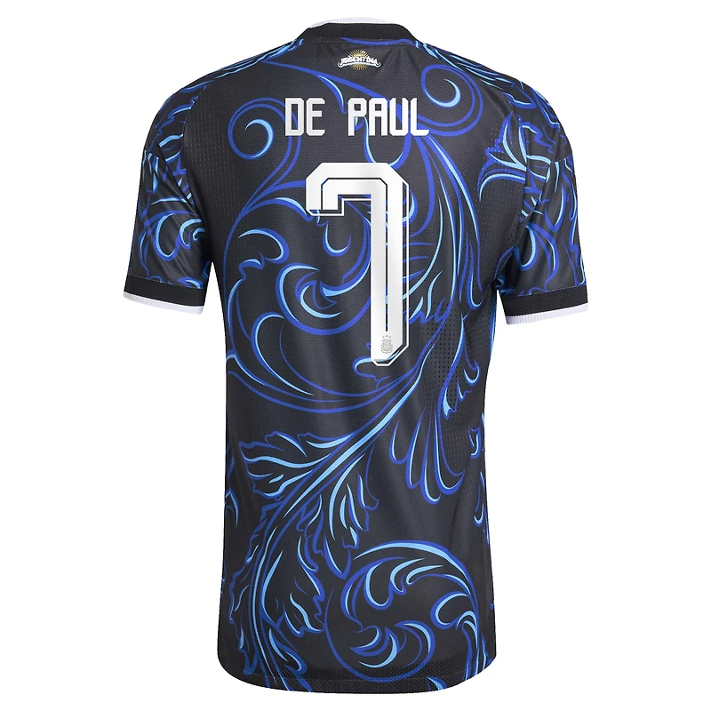 Men's adidas Rodrigo De Paul White Argentina National Team 2026 Home Authentic Jersey