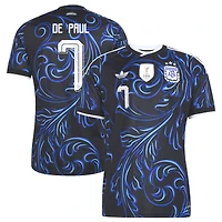 Men's adidas Rodrigo De Paul White Argentina National Team 2026 Home Replica Jersey