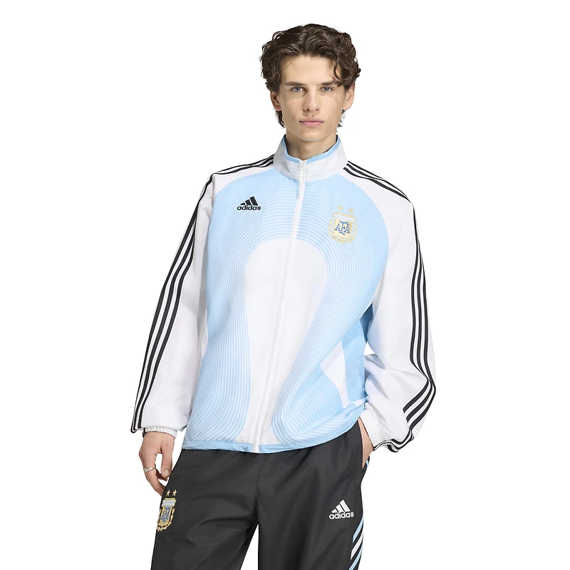 Men's adidas White Argentina National Team 2006 Bringback Full-Zip Track Top