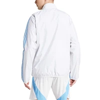 Men's adidas White Argentina National Team 2024 Reversible Anthem Full-Zip Jacket