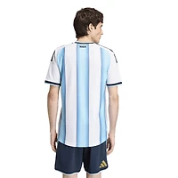 Maillot domicile authentique adidas blanc de l'équipe nationale d'Argentine 2026 pour homme
