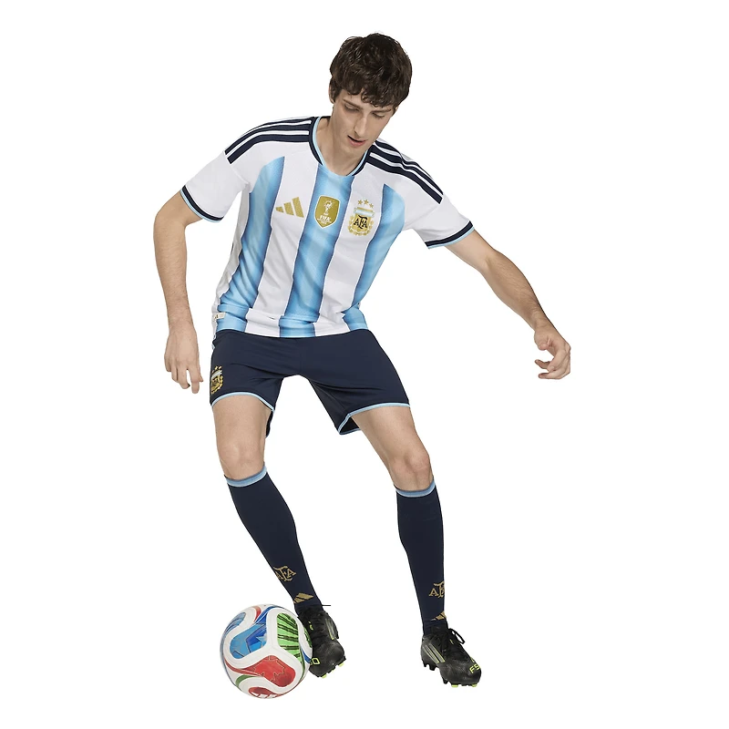 Maillot domicile authentique adidas blanc de l'équipe nationale d'Argentine 2026 pour homme