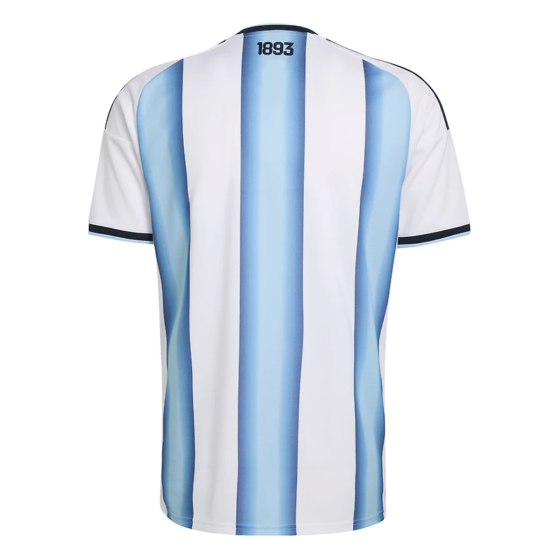 Maillot réplique domicile blanc adidas de l'équipe nationale d'Argentine 2026 pour homme