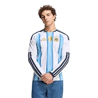 Maillot domicile réplique à manches longues adidas blanc de l'équipe nationale d'Argentine 2026 pour homme