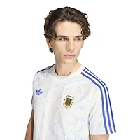 Men's adidas  White Argentina National Team All Over Printed T-Shirt