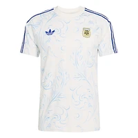 T-shirt imprimé intégral adidas blanc pour homme, équipe nationale d'Argentine
