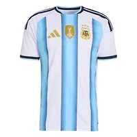 Maillot domicile authentique adidas blanc de l'équipe nationale d'Argentine pour la Coupe du Monde FIFA 2026