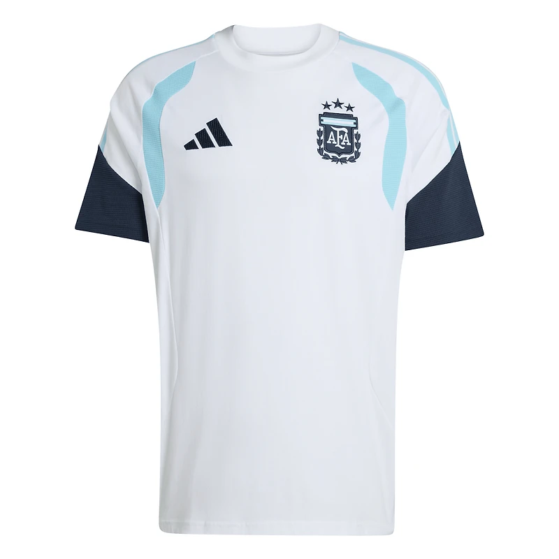 Maillot d'entraînement extérieur adidas blanc pour homme, équipe nationale d'Argentine, FIFA x Coupe du Monde 2026 Tiro