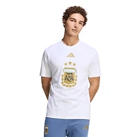 Men's adidas  White Argentina National Team FIFA x World Cup Alphaskin Graphic T-Shirt