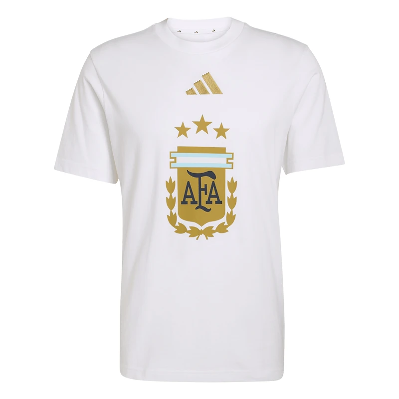 Men's adidas  White Argentina National Team FIFA x World Cup Alphaskin Graphic T-Shirt