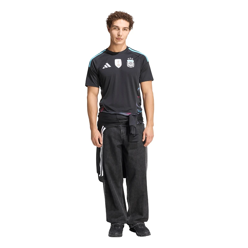 Men's Argentina National Team adidas Black FIFA x World Cup 2026 Goalkeeper Replica Jersey