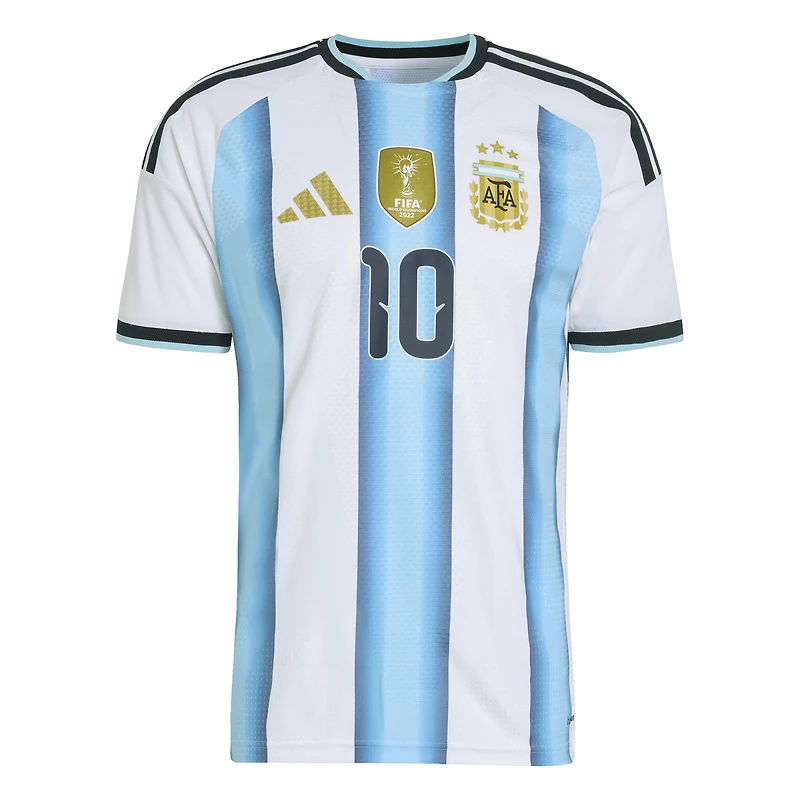Men's Argentina National Team Lionel Messi adidas White FIFA x World Cup 2026 Home On Field Authentic Jersey