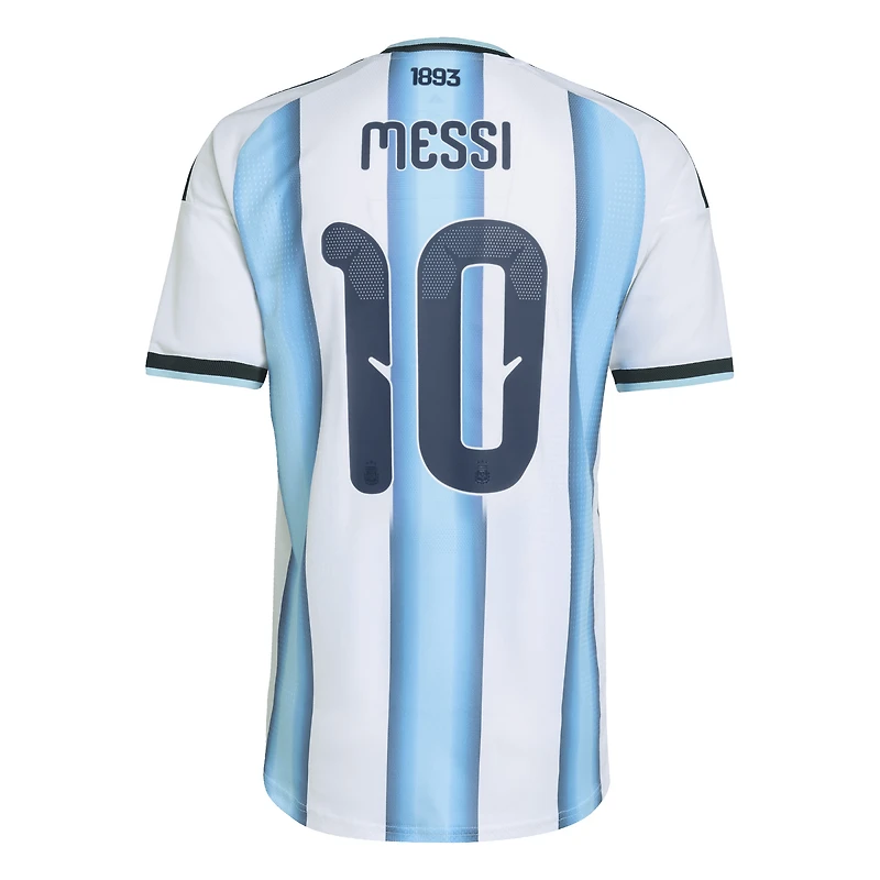 Men's Argentina National Team Lionel Messi adidas White FIFA x World Cup 2026 Home On Field Authentic Jersey