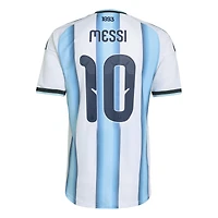 Men's Argentina National Team Lionel Messi adidas White FIFA x World Cup 2026 Home On Field Authentic Jersey