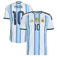 Men's Argentina National Team Lionel Messi adidas White FIFA x World Cup 2026 Home On Field Authentic Jersey