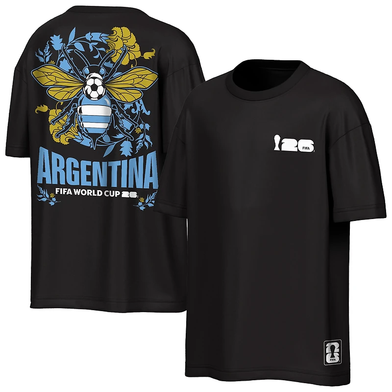 Men's Outerstuff Black Argentina FIFA World Cup 2026 Rally Oversized T-Shirt