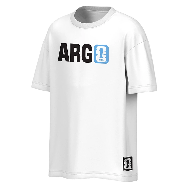 Men's Outerstuff White Argentina FIFA World Cup 2026 Livery Oversized T-Shirt