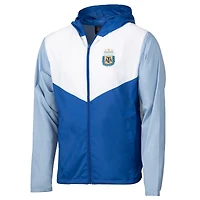Men's Royal Argentina National Team Block Pro Full-Zip Windbreaker Jacket
