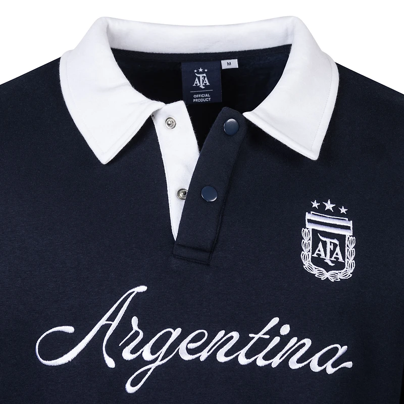 Men's Sport Design Sweden Navy Argentina National Team Classic Rugger Sweatshirt