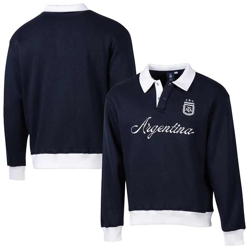 Men's Sport Design Sweden Navy Argentina National Team Classic Rugger Sweatshirt