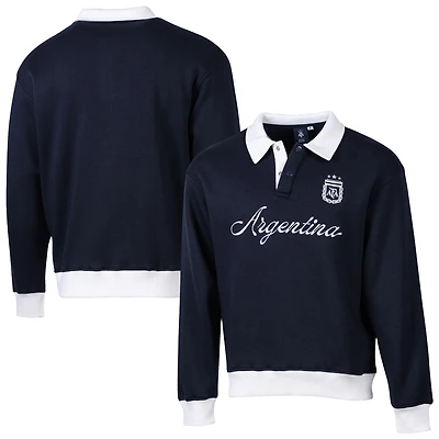 Men's Sport Design Sweden  Navy Argentina National Team Classic Rugger Sweatshirt