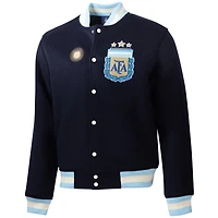 Veste universitaire à boutons-pression pour homme, modèle Légendes de l'équipe nationale d'Argentine, design sport suédois et marine