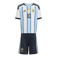 Maillot domicile réplique blanc de l'équipe nationale d'Argentine adidas Lionel Messi pour enfant, FIFA x Coupe du Monde 2026