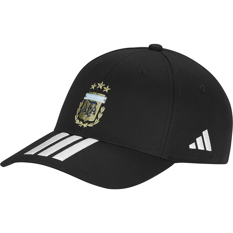 Unisex adidas Black Argentina National Team Team Baseball Adjustable Hat