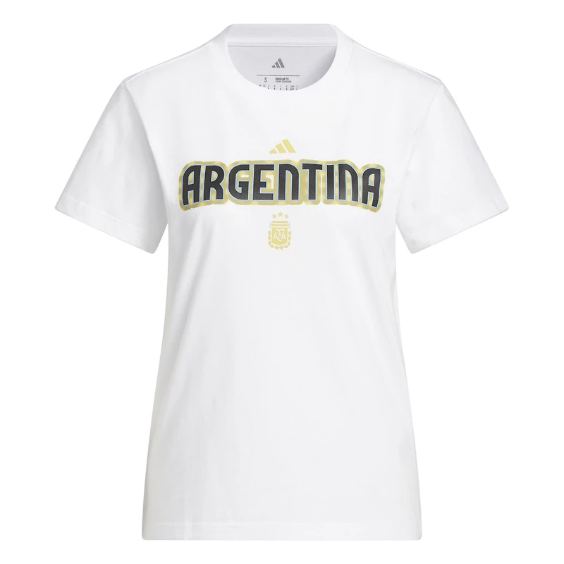 Women's adidas White Argentina National Team Jersey Hook T-Shirt