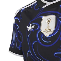 Maillot réplique extérieur adidas noir pour jeunes de l'équipe nationale d'Argentine 2026