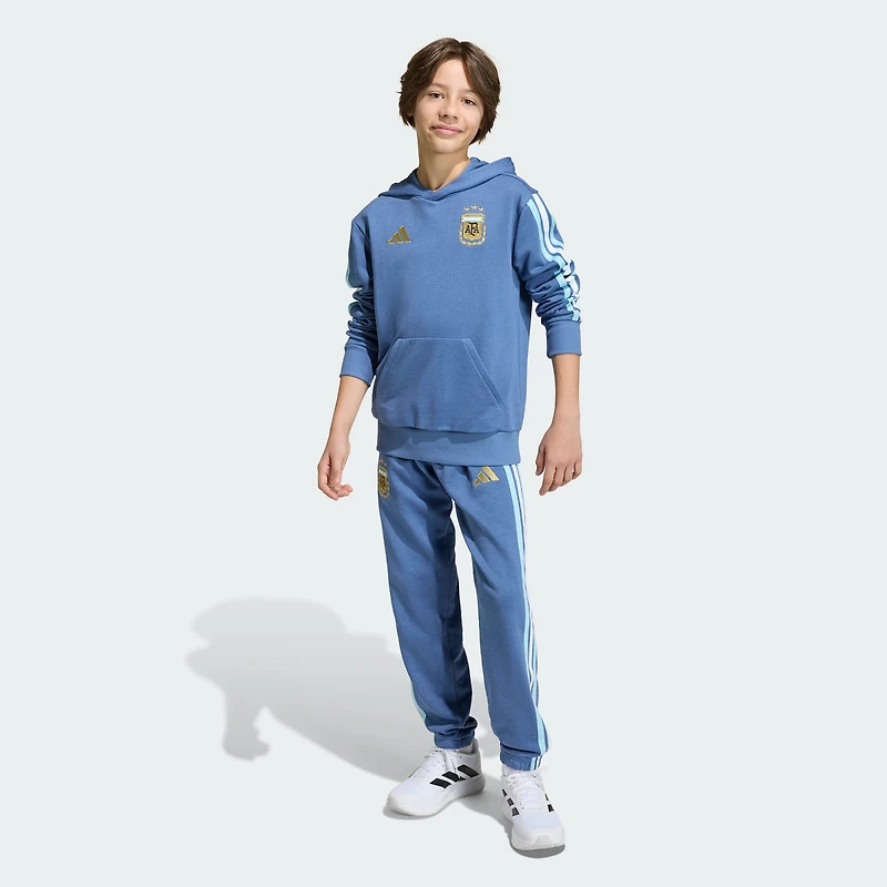 Sweat à capuche adidas Alphaskin bleu pour jeunes, équipe nationale d'Argentine, FIFA x Coupe du Monde