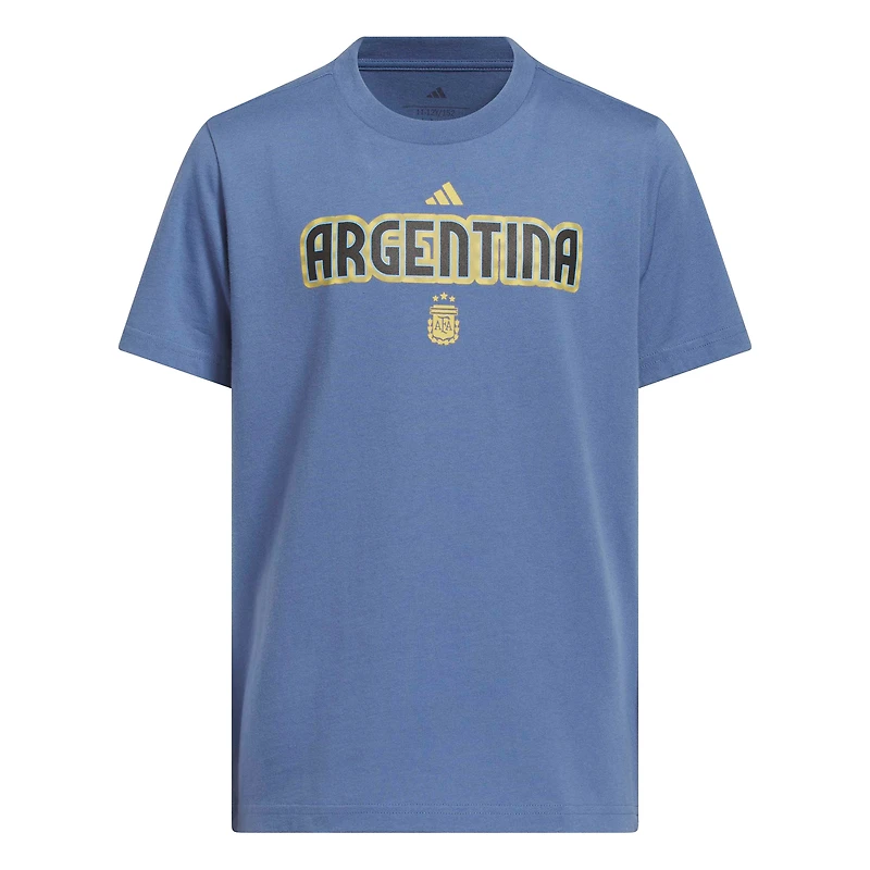 Youth adidas Blue Argentina National Team Jersey Hook T-Shirt