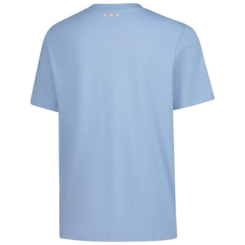 Youth adidas Light Blue Argentina National Team 50th Anniversary DNA T-Shirt