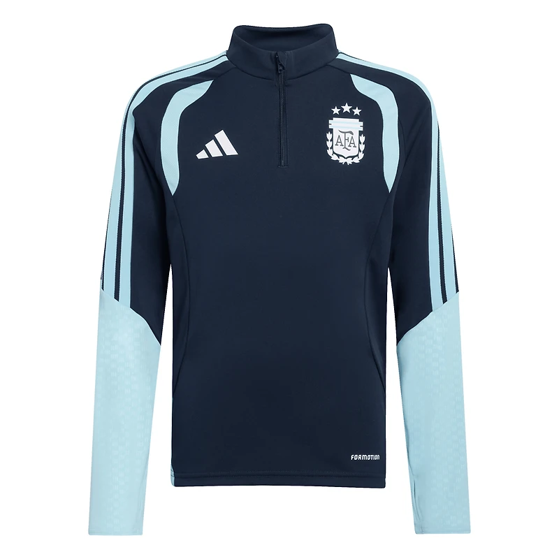 Youth adidas Navy Argentina National Team 2026 Home Tiro Training Top