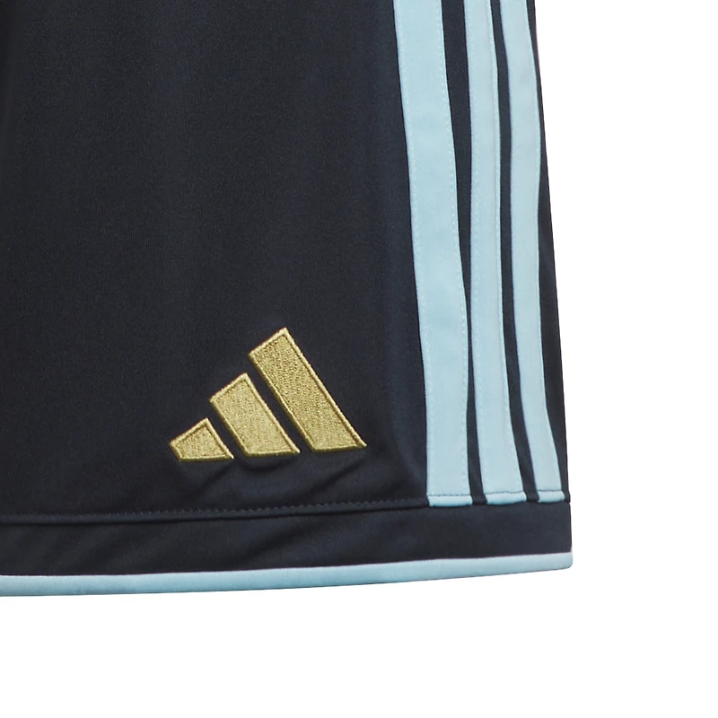 Short réplique adidas bleu marine de l'équipe nationale d'Argentine FIFA x Coupe du Monde pour jeunes