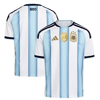 Youth adidas  White Argentina National Team FIFA x World Cup 2026 Home Replica Jersey
