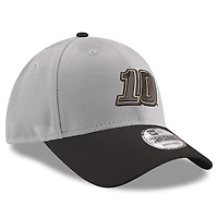 Men's New Era Gray/Black Aric Almirola 9FORTY Snapback Adjustable Hat