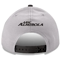 Men's New Era Gray/Black Aric Almirola 9FORTY Snapback Adjustable Hat