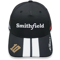 Casquette ajustable pour homme Stewart-Haas Racing Team Collection Noir/Blanc Aric Almirola Smithfield