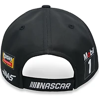 Casquette ajustable pour homme Stewart-Haas Racing Team Collection Noir/Blanc Aric Almirola Smithfield