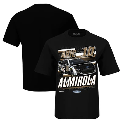 T-shirt noir Aric Almirola Smithfield Chicane de la collection Stewart-Haas Racing Team pour jeune