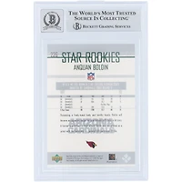 Carte de recrue autographiée d'Anquan Boldin (Arizona Cardinals), 2003 Upper Deck n° 226, authentifiée Beckett Fanatics Witnessed (9/10).